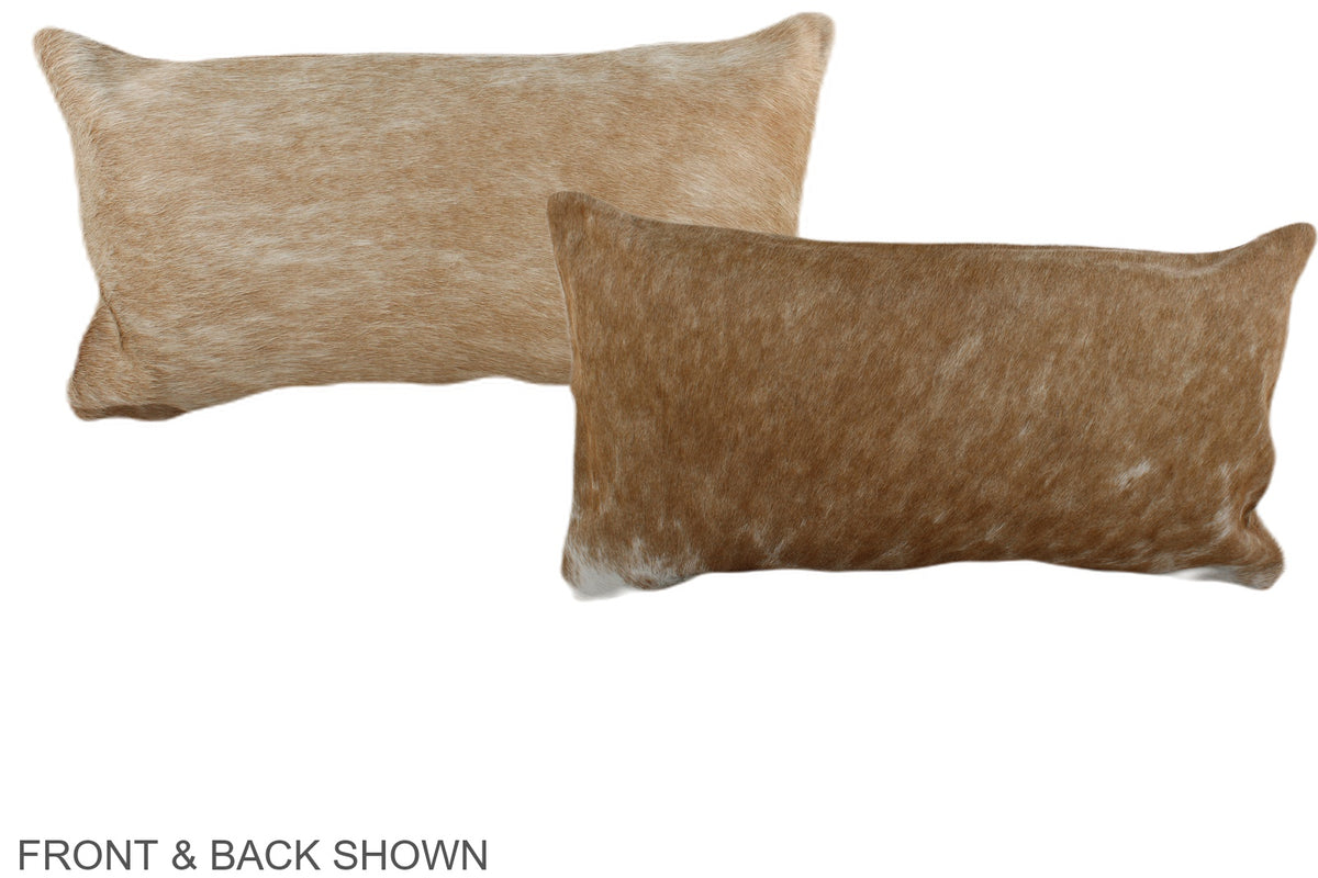 Beige Cowhide Pillow #A38451