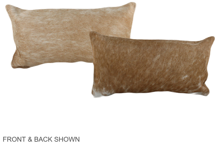 Beige 12"x22" Brazilian Cowhide Pillow #A38451 by Hudson Hides