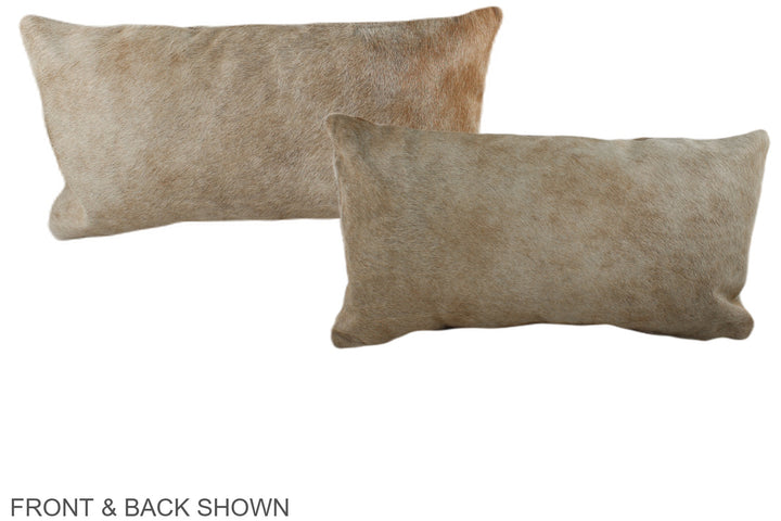 Taupe 12"x22" Brazilian Cowhide Pillow #A38484 by Hudson Hides