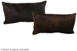 Chocolate 12"x22" Brazilian Cowhide Pillow #A38487 by Hudson Hides