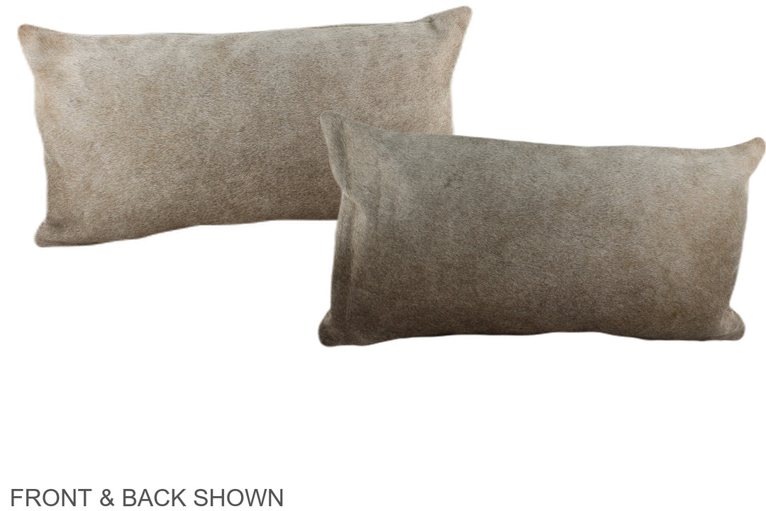 Taupe 12"x22" Brazilian Cowhide Pillow #A38500 by Hudson Hides