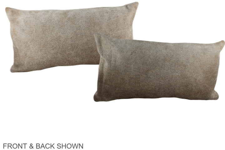 Taupe 12"x22" Brazilian Cowhide Pillow #A38500 by Hudson Hides