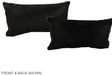 Solid Black 12"x22" Brazilian Cowhide Pillow #A38508 by Hudson Hides