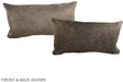 Grey with Beige 12"x22" Brazilian Cowhide Pillow #A38511 by Hudson Hides