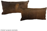 Chocolate 12"x22" Brazilian Cowhide Pillow #A38513 by Hudson Hides