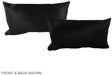 Solid Black 12"x22" Brazilian Cowhide Pillow #A38517 by Hudson Hides
