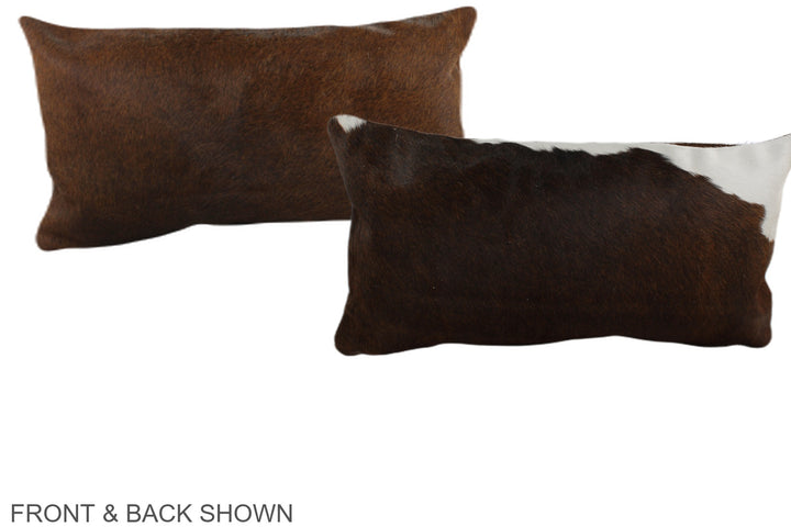 Chocolate 12"x22" Brazilian Cowhide Pillow #A38520 by Hudson Hides