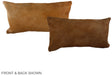 Solid Brown 12"x22" Brazilian Cowhide Pillow #A38524 by Hudson Hides