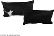 Black and White 12"x22" Brazilian Cowhide Pillow #A38525 by Hudson Hides