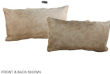 Champagne 12"x22" Brazilian Cowhide Pillow #A38527 by Hudson Hides