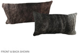 Grey 12"x22" Brazilian Cowhide Pillow #A38542 by Hudson Hides