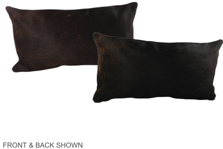 Chocolate 12"x22" Brazilian Cowhide Pillow #A38545 by Hudson Hides