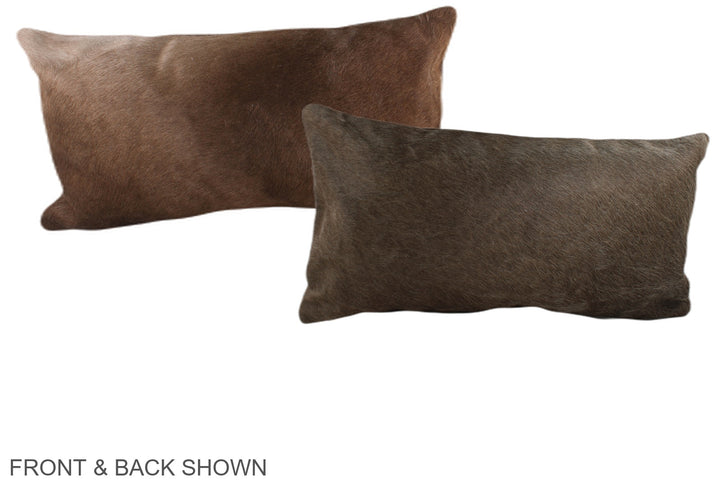 Chocolate 12"x22" Brazilian Cowhide Pillow #A38550 by Hudson Hides