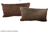 Chocolate 12"x22" Brazilian Cowhide Pillow #A38555 by Hudson Hides