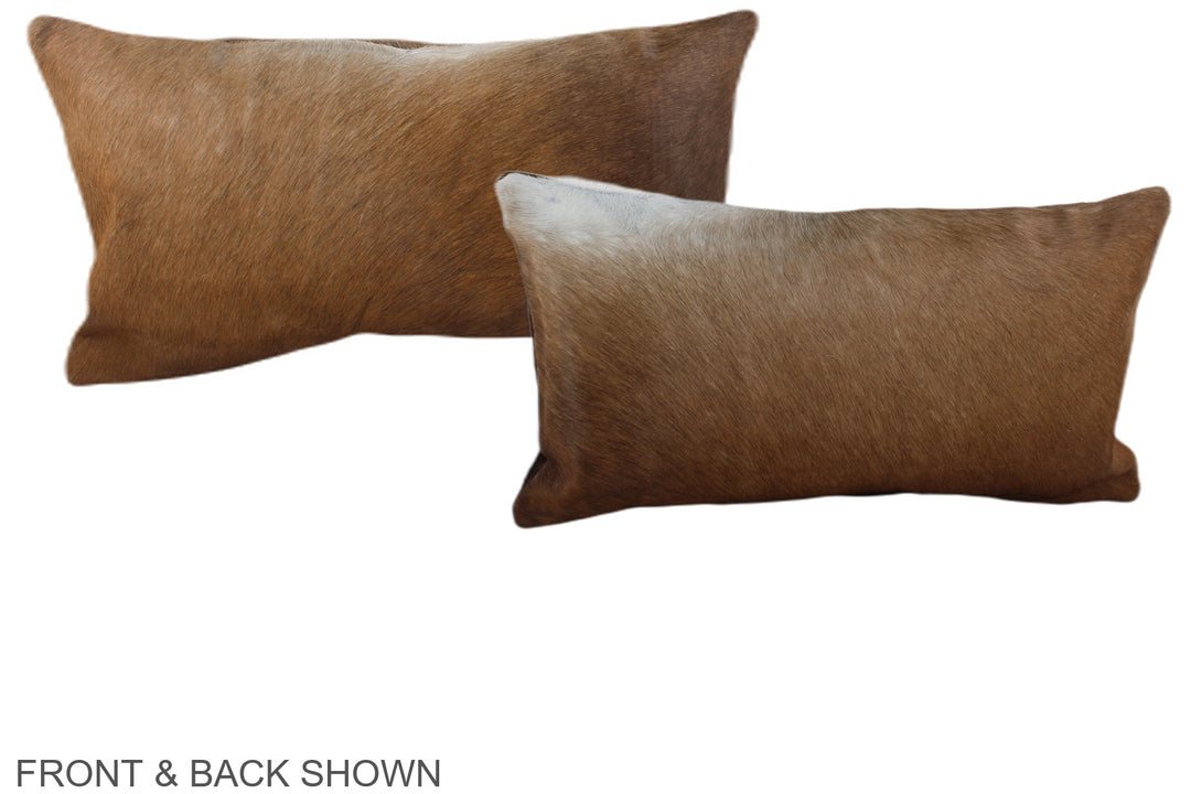 Chocolate 12"x22" Brazilian Cowhide Pillow #A38565 by Hudson Hides