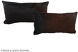 Chocolate 12"x22" Brazilian Cowhide Pillow #A38570 by Hudson Hides