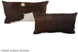 Chocolate 12"x22" Brazilian Cowhide Pillow #A38571 by Hudson Hides