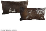 Chocolate 12"x22" Brazilian Cowhide Pillow #A38576 by Hudson Hides