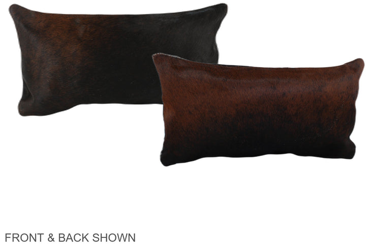 Chocolate 12"x22" Brazilian Cowhide Pillow #A38581 by Hudson Hides
