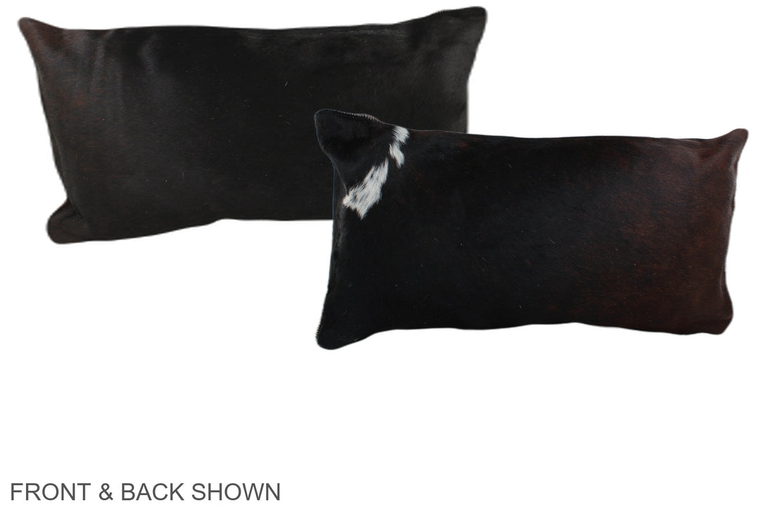 Chocolate 12"x22" Brazilian Cowhide Pillow #A38585 by Hudson Hides