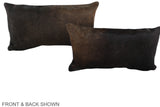 Chocolate 12"x22" Brazilian Cowhide Pillow #A38591 by Hudson Hides