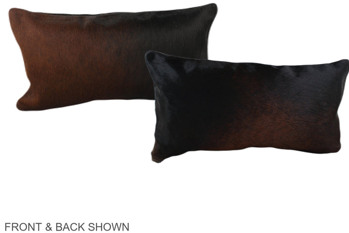 Chocolate 12"x22" Brazilian Cowhide Pillow #A38599 by Hudson Hides