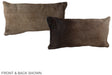 Grey with Beige 12"x22" Brazilian Cowhide Pillow #A38600 by Hudson Hides