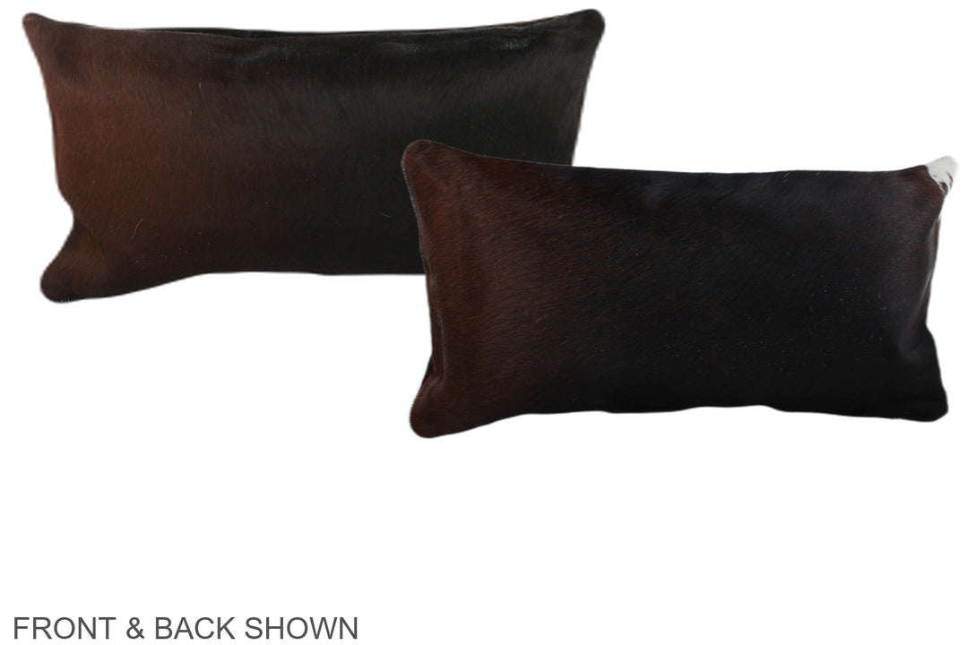 Chocolate 12"x22" Brazilian Cowhide Pillow #A38601 by Hudson Hides