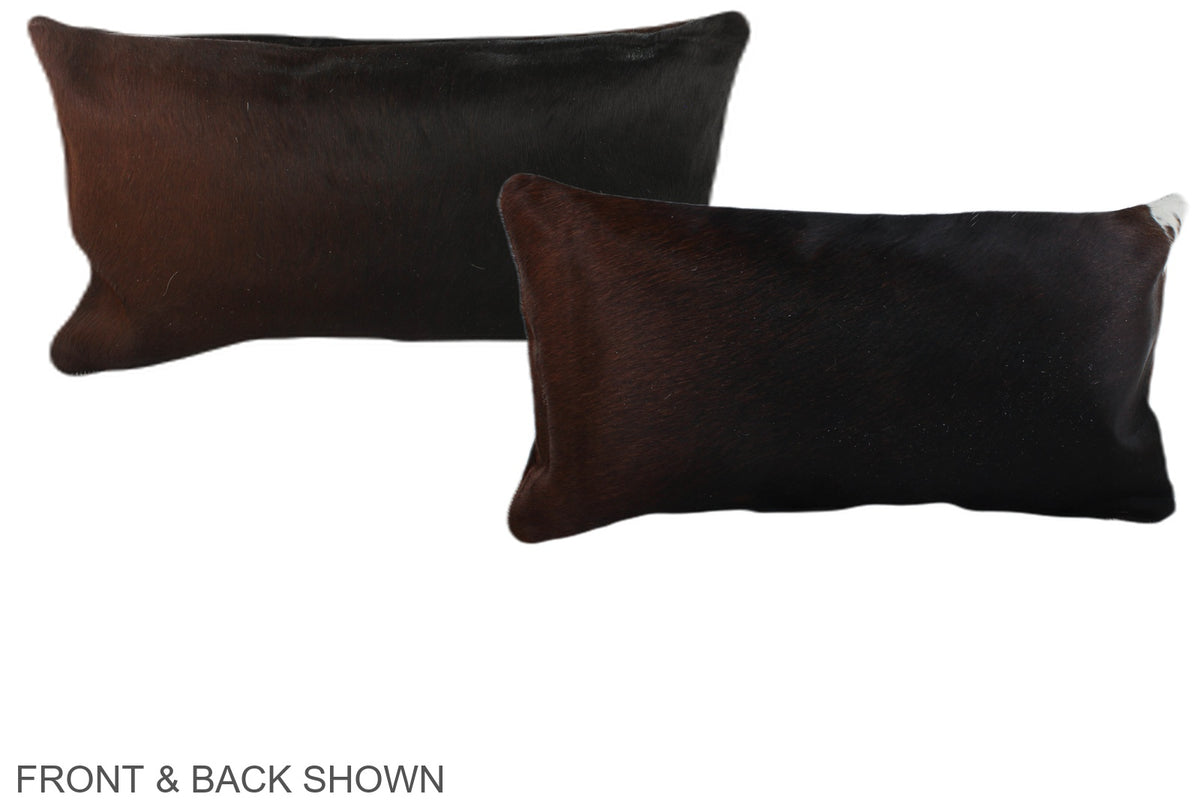 Chocolate Cowhide Pillow #A38601