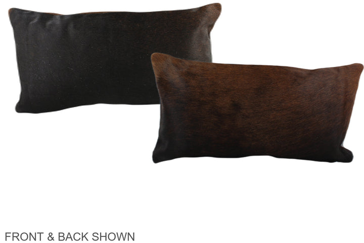 Chocolate 12"x22" Brazilian Cowhide Pillow #A38606 by Hudson Hides