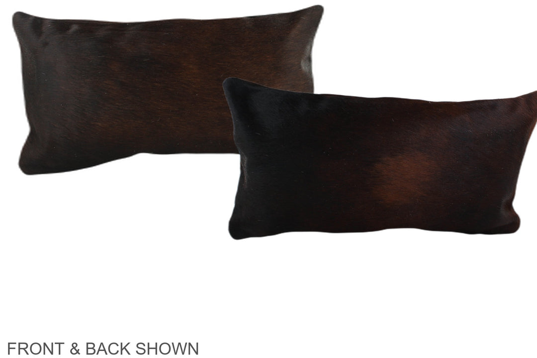 Chocolate 12"x22" Brazilian Cowhide Pillow #A38619 by Hudson Hides
