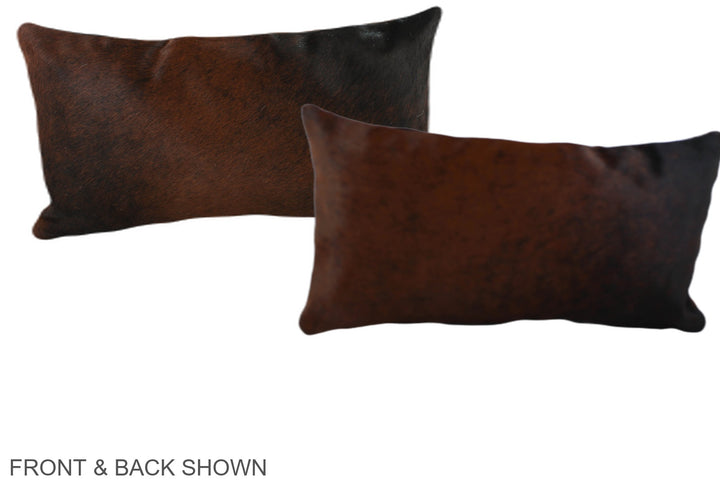 Chocolate 12"x22" Brazilian Cowhide Pillow #A38631 by Hudson Hides