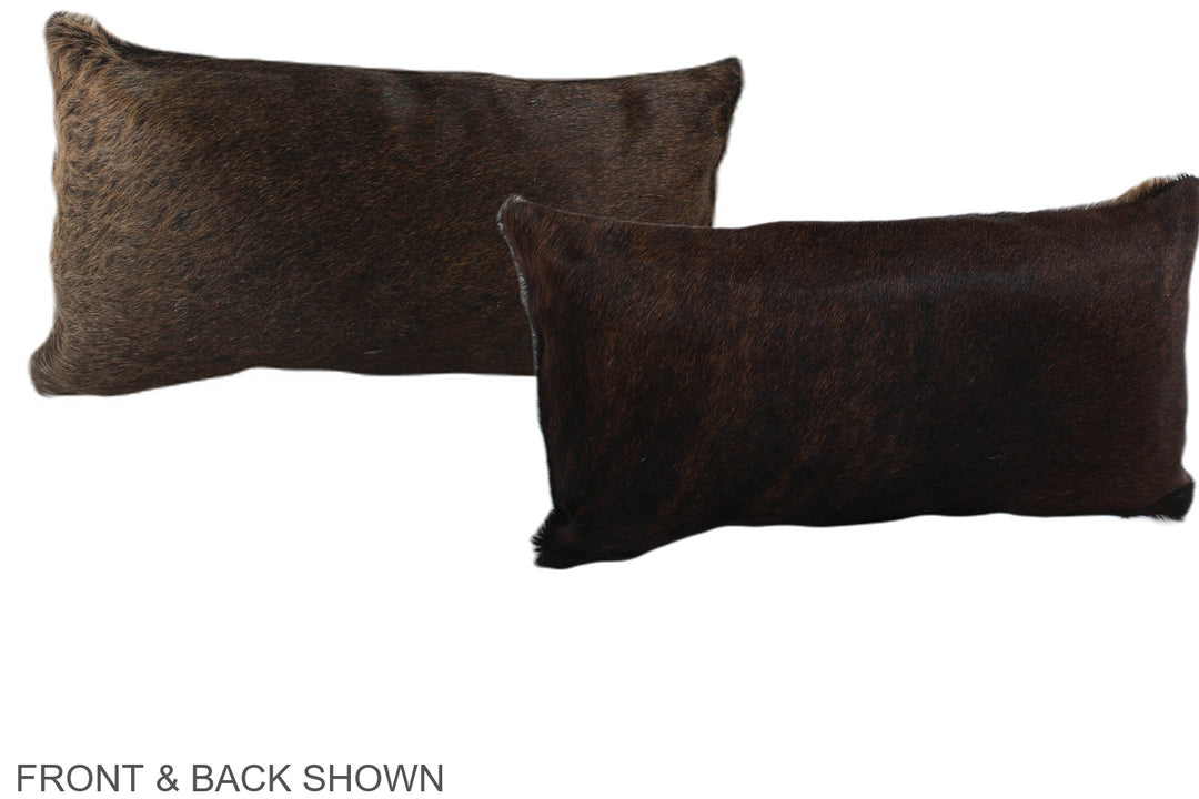 Chocolate 12"x22" Brazilian Cowhide Pillow #A38635 by Hudson Hides