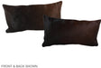 Chocolate 12"x22" Brazilian Cowhide Pillow #A38638 by Hudson Hides