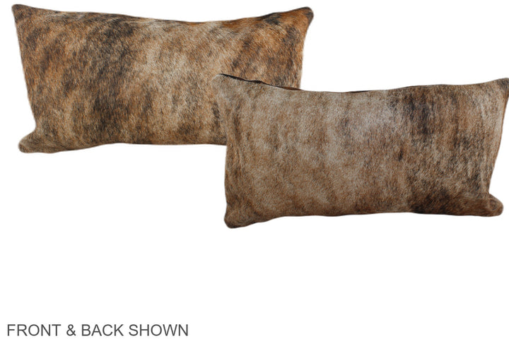 Light Brindle 12"x22" Brazilian Cowhide Pillow #A38641 by Hudson Hides