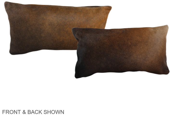 Chocolate 12"x22" Brazilian Cowhide Pillow #A38645 by Hudson Hides