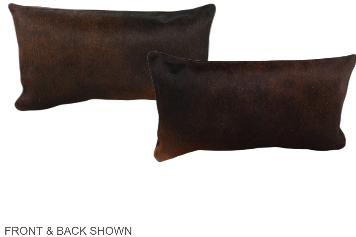 Chocolate Cowhide Pillow #A38647