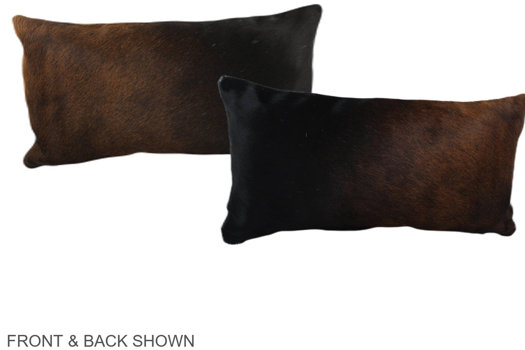 Chocolate 12"x22" Brazilian Cowhide Pillow #A38649 by Hudson Hides