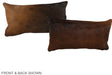 Brown with Red 12"x22" Brazilian Cowhide Pillow #A38651 by Hudson Hides