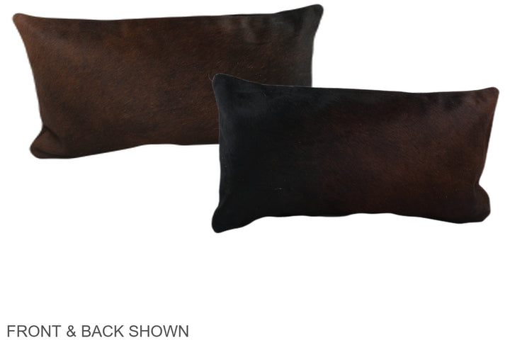 Chocolate 12"x22" Brazilian Cowhide Pillow #A38653 by Hudson Hides