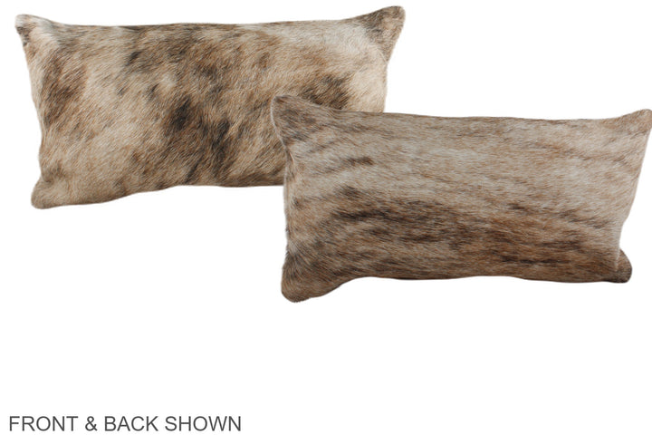 Light Brindle 12"x22" Brazilian Cowhide Pillow #A38660 by Hudson Hides