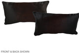 Chocolate 12"x22" Brazilian Cowhide Pillow #A38665 by Hudson Hides