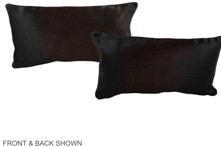Chocolate 12"x22" Brazilian Cowhide Pillow #A38665 by Hudson Hides
