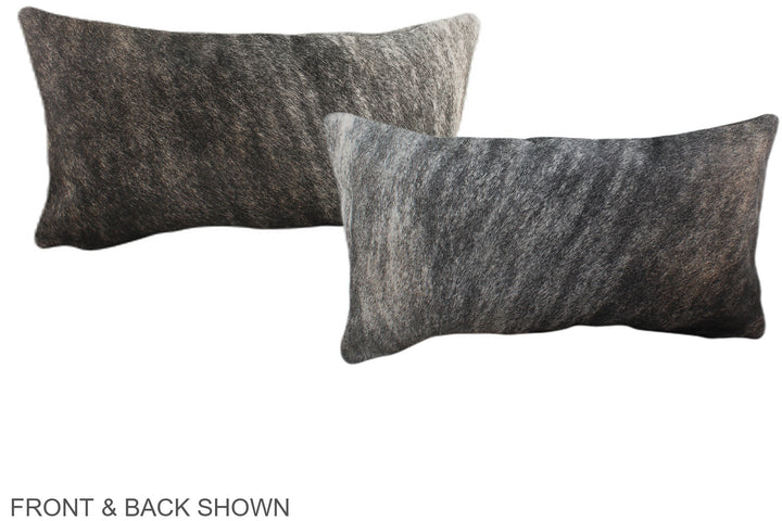 Grey 12"x22" Brazilian Cowhide Pillow #A38666 by Hudson Hides