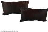 Chocolate 12"x22" Brazilian Cowhide Pillow #A38671 by Hudson Hides