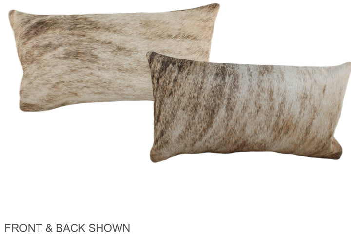 Light Brindle 12"x22" Brazilian Cowhide Pillow #A38674 by Hudson Hides
