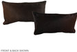 Chocolate 12"x22" Brazilian Cowhide Pillow #A38682 by Hudson Hides