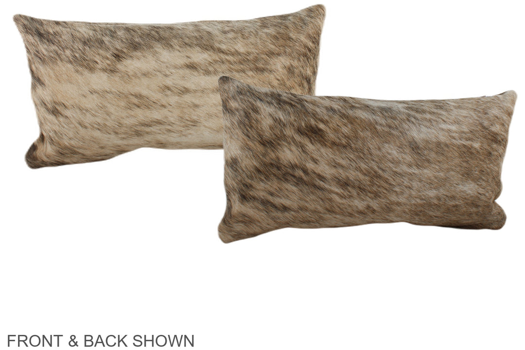 Light Brindle 12"x22" Brazilian Cowhide Pillow #A38686 by Hudson Hides