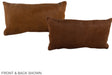 Solid Brown 12"x22" Brazilian Cowhide Pillow #A38687 by Hudson Hides