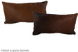 Brown with Red 12"x22" Brazilian Cowhide Pillow #A38691 by Hudson Hides